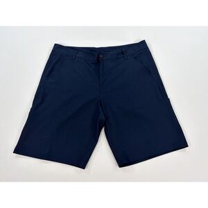 Fila Sport Golf Shorts Men's 36 Navy Blue Performance Quick Dry Flat Front Chino